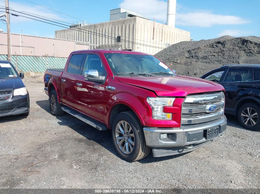 2017 Ford F-150 Lariat VIN: 1FTEW1EG5HFB92301 Lot: 39639798