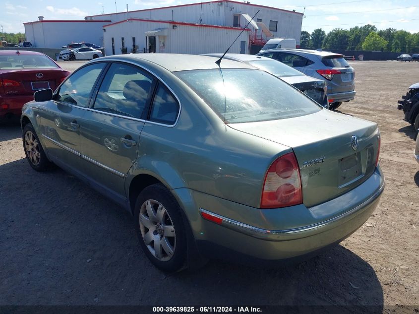 WVWRH63B51P086494 | 2001 VOLKSWAGEN PASSAT