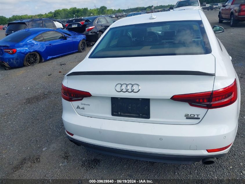 2017 Audi A4 Premium VIN: WAUANAF41HN008187 Lot: 39639840