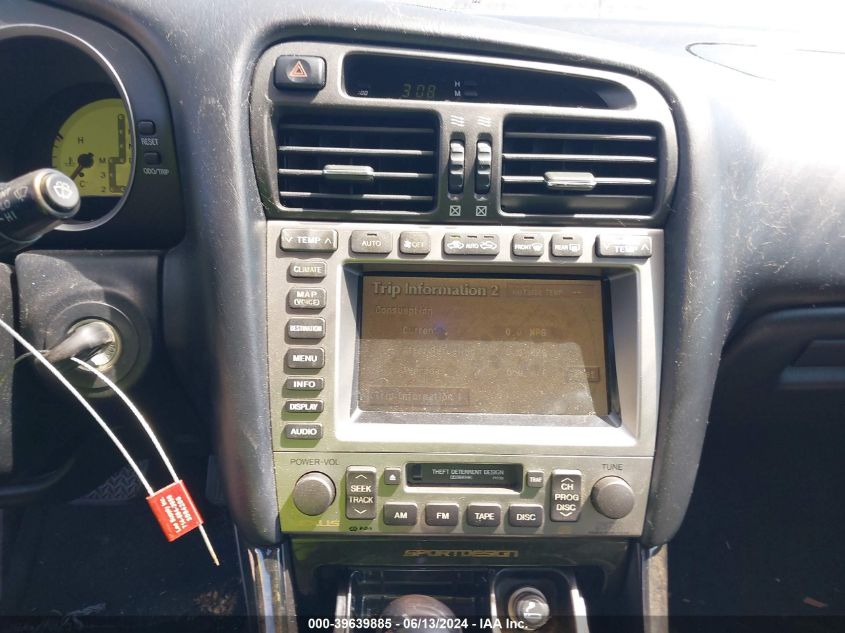 2002 Lexus Gs 300 VIN: JT8BD69S720163833 Lot: 39639885