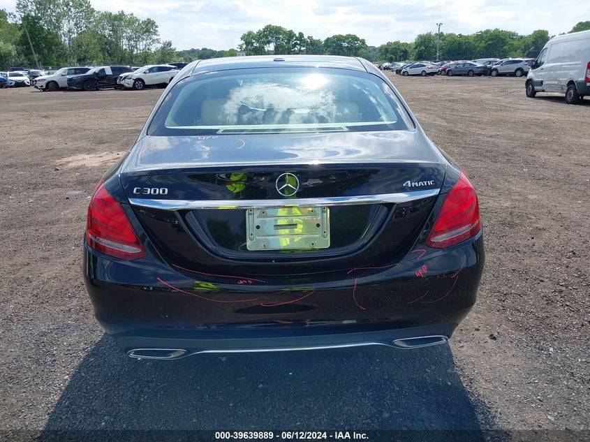2015 Mercedes-Benz C 300 4Matic/Luxury 4Matic/Sport 4Matic VIN: 55SWF4KB2FU001951 Lot: 39639889