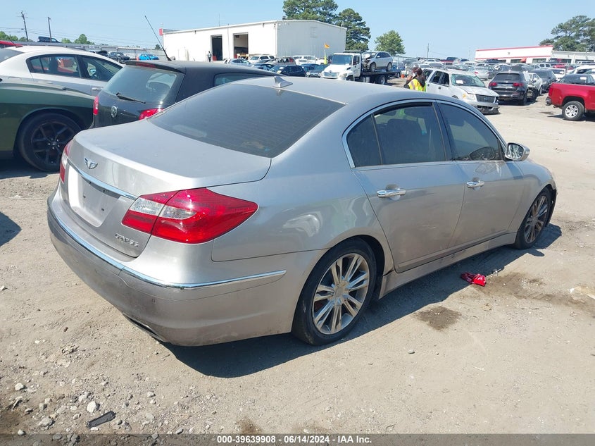 2012 Hyundai Genesis 3.8 VIN: KMHGC4DD6CU161505 Lot: 39639908