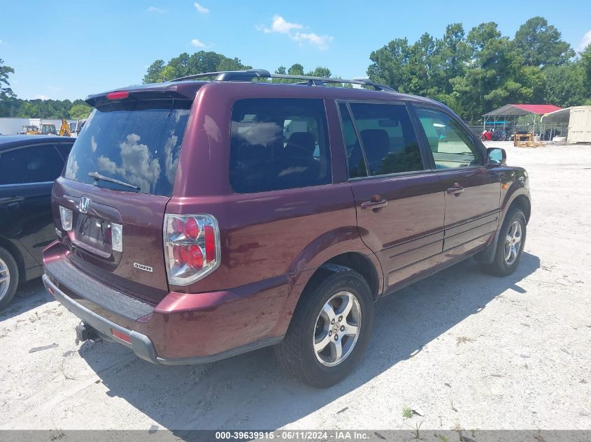 2007 Honda Pilot Ex-L VIN: 5FNYF18537B007530 Lot: 39639915