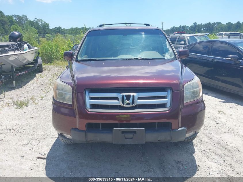 2007 Honda Pilot Ex-L VIN: 5FNYF18537B007530 Lot: 39639915