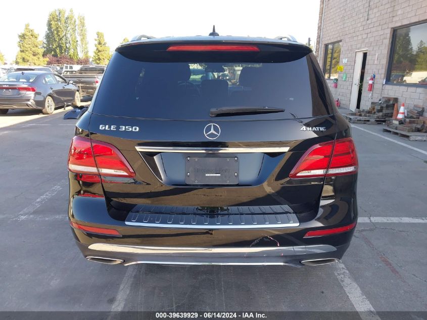 2016 Mercedes-Benz Gle 350 4Matic VIN: 4JGDA5HB5GA743271 Lot: 39639929
