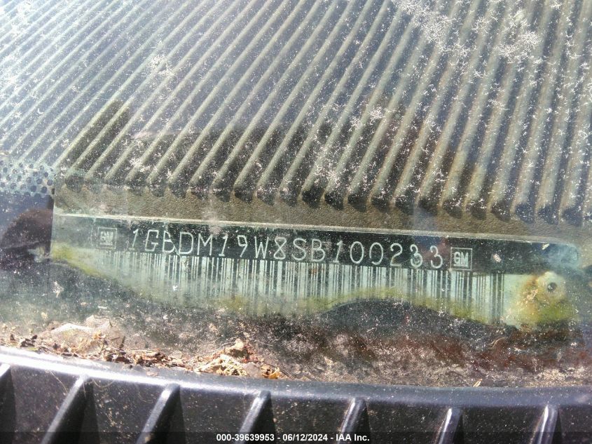 1995 Chevrolet Astro VIN: 1GBDM19W8SB100233 Lot: 39639953