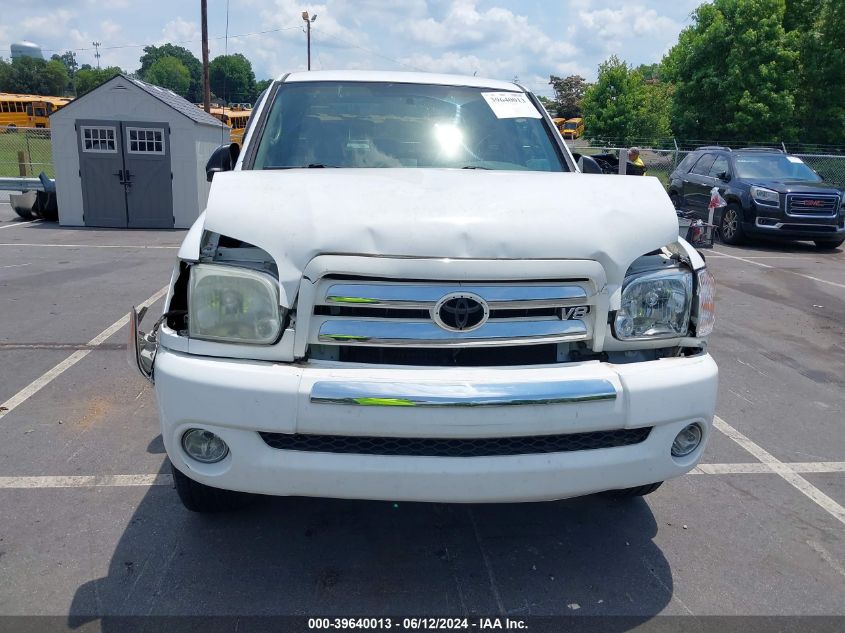 2006 Toyota Tundra Sr5 V8 VIN: 5TBDT44136S550715 Lot: 39640013