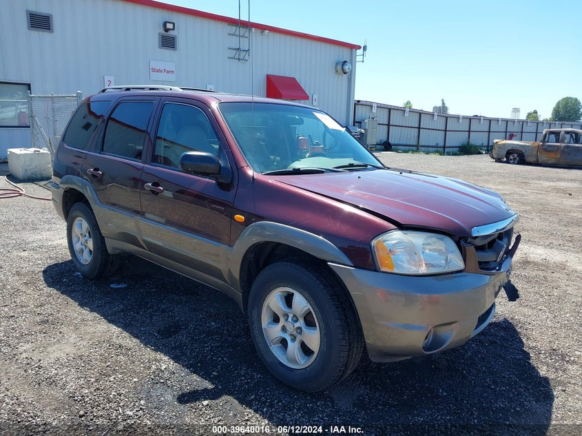 2001 Mazda Tribute Es V6/Lx V6 VIN: 4F2YU081X1KM39927 Lot: 39640016
