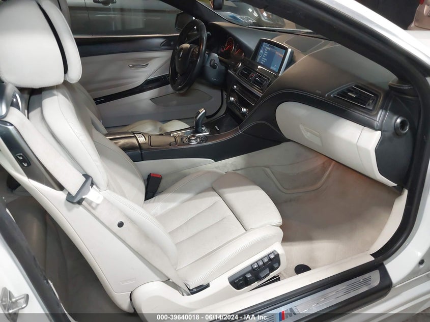 2012 BMW 640I VIN: WBALW7C50CC618463 Lot: 39640018