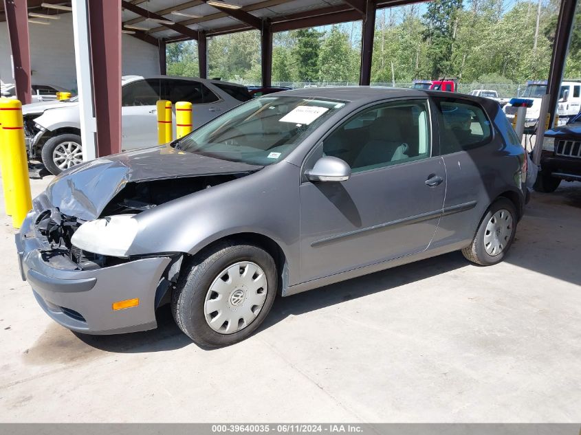 2007 Volkswagen Rabbit 2-Door VIN: WVWBS71K07W175545 Lot: 39640035