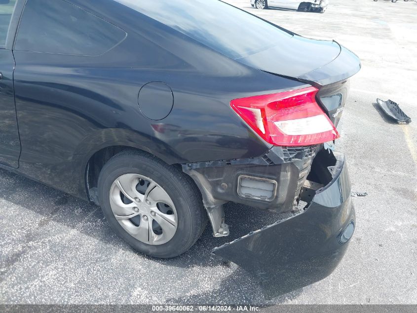 2013 Honda Civic Lx VIN: 2HGFG3B57DH527391 Lot: 39640062