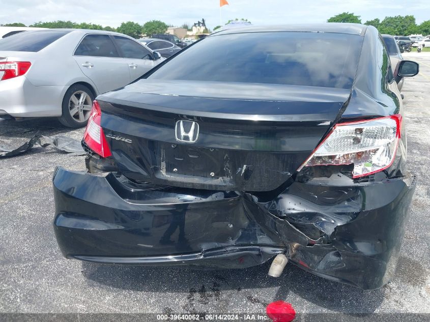 2013 Honda Civic Lx VIN: 2HGFG3B57DH527391 Lot: 39640062