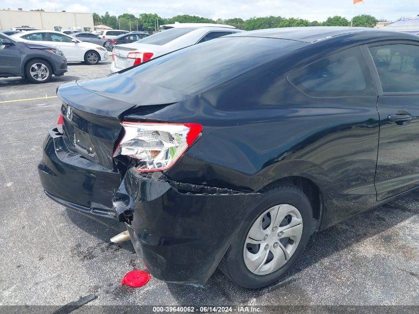 2013 Honda Civic Lx VIN: 2HGFG3B57DH527391 Lot: 39640062