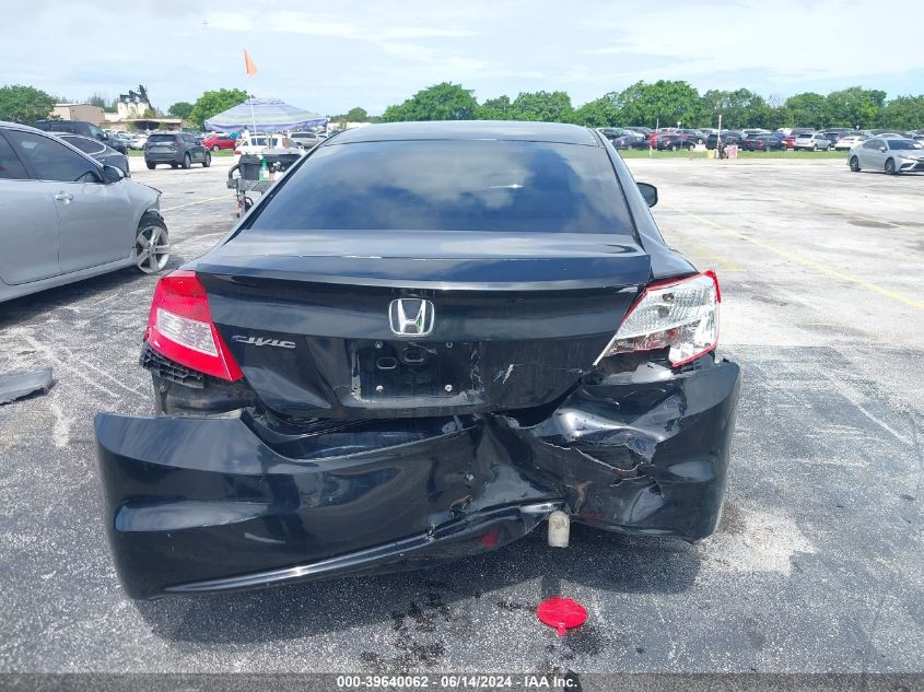 2013 Honda Civic Lx VIN: 2HGFG3B57DH527391 Lot: 39640062