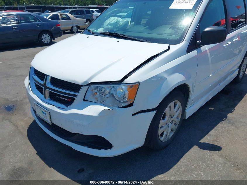 2015 Dodge Grand Caravan Se VIN: 2C4RDGBG6FR661058 Lot: 39640072