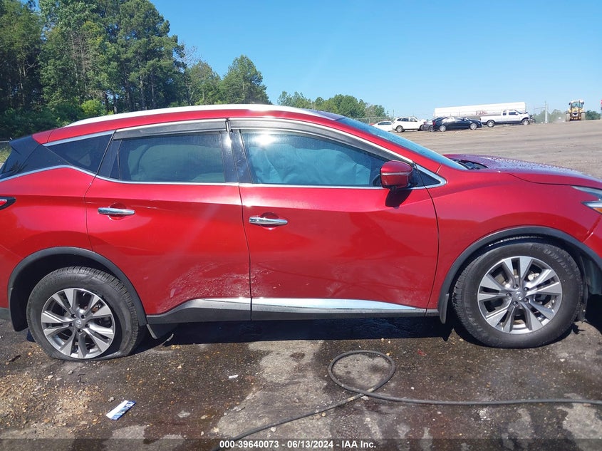 2015 Nissan Murano Sl VIN: 5N1AZ2MH5FN213717 Lot: 39640073