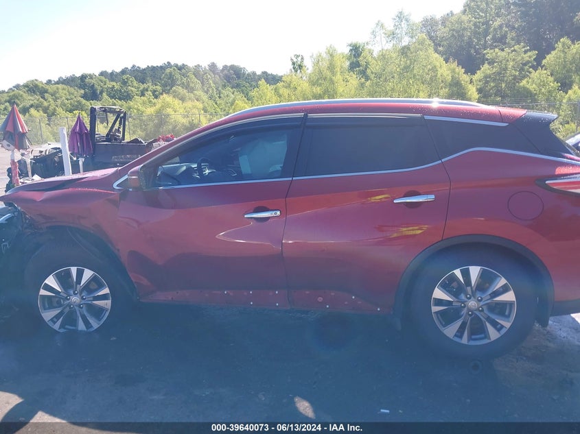 2015 Nissan Murano Sl VIN: 5N1AZ2MH5FN213717 Lot: 39640073