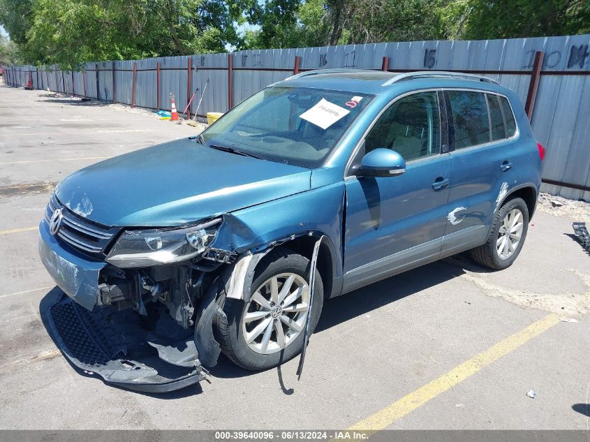 2017 Volkswagen Tiguan 2.0T Wolfsburg Edition VIN: WVGSV7AX6HK029092 Lot: 39640096