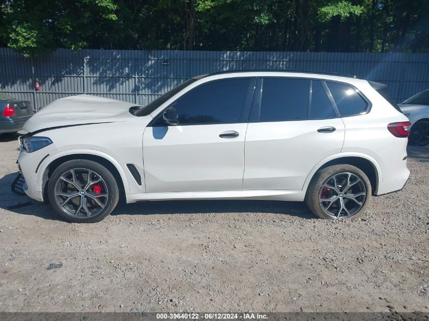 2022 BMW X5 M50I VIN: 5UXJU4C01N9J27563 Lot: 39640122