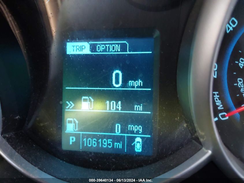 2014 Chevrolet Cruze Ls Auto VIN: 1G1PA5SH9E7295733 Lot: 39640134