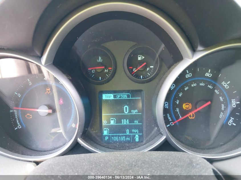 2014 Chevrolet Cruze Ls Auto VIN: 1G1PA5SH9E7295733 Lot: 39640134