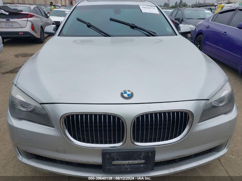 2009 BMW 750Li VIN: WBAKB83529CY59575 Lot: 39640139