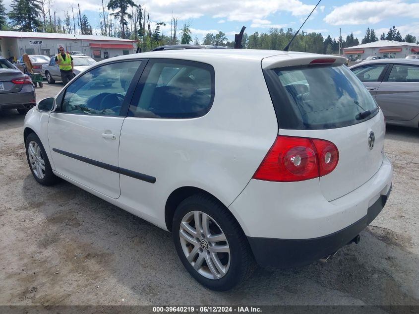 2009 Volkswagen Rabbit S VIN: WVWAA71KX9W027906 Lot: 39640219