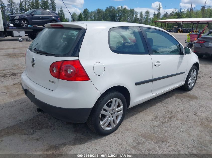 2009 Volkswagen Rabbit S VIN: WVWAA71KX9W027906 Lot: 39640219