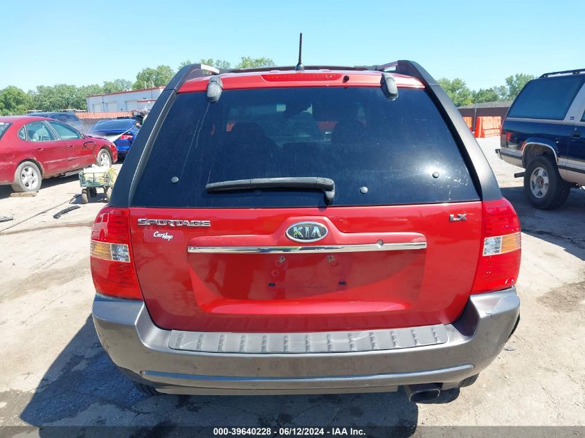 2008 Kia Sportage Lx VIN: KNDJF724587492989 Lot: 39640228