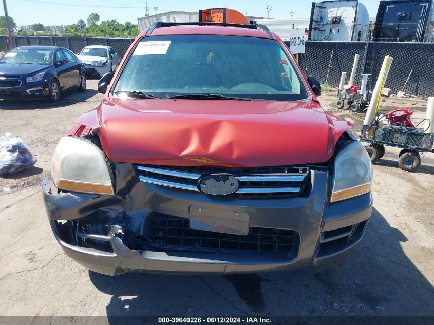 2008 Kia Sportage Lx VIN: KNDJF724587492989 Lot: 39640228