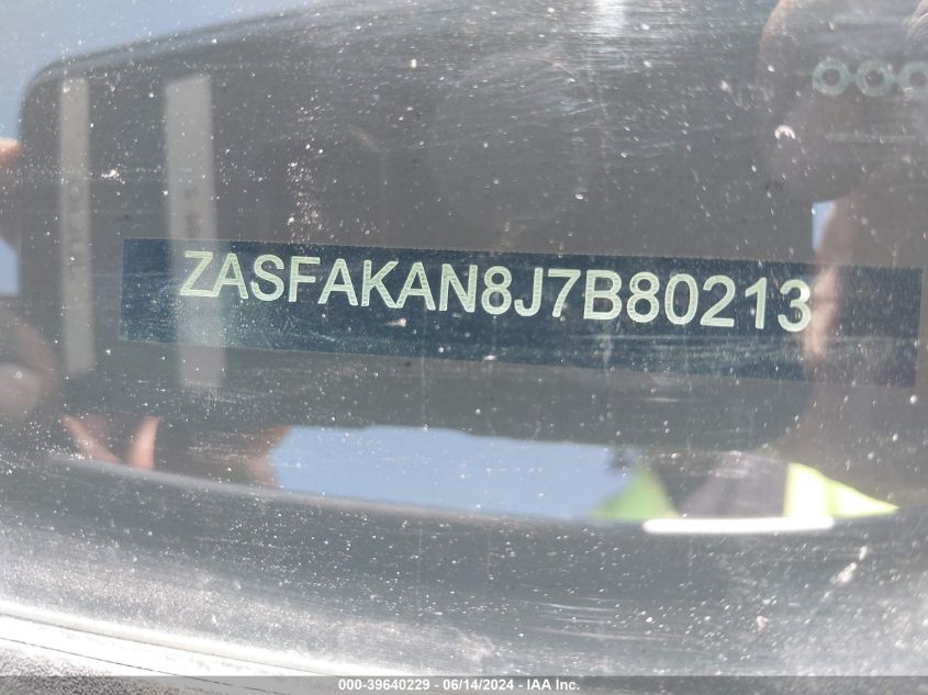 2018 Alfa Romeo Stelvio Awd VIN: ZASFAKAN8J7B80213 Lot: 39640229