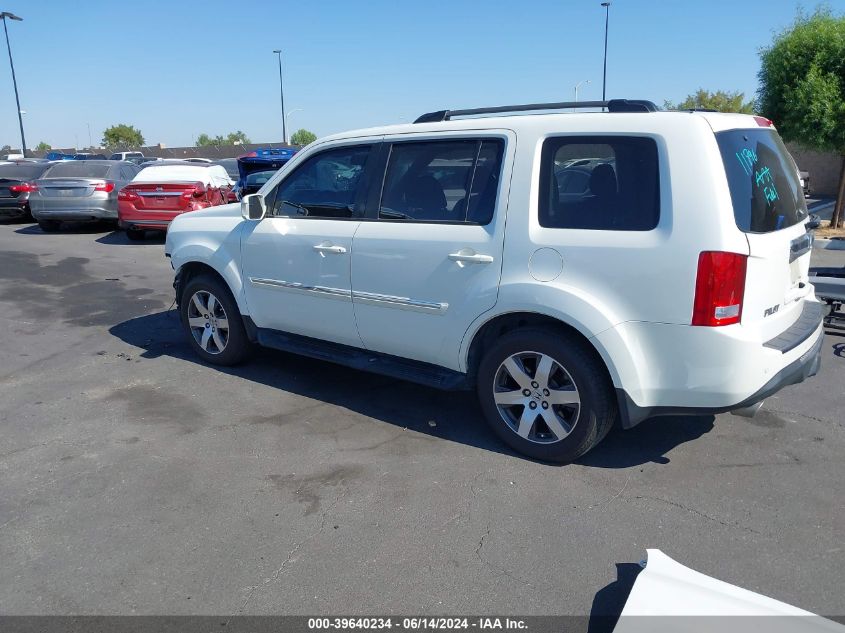 2013 Honda Pilot Touring VIN: 5FNYF3H9XDB007177 Lot: 39640234