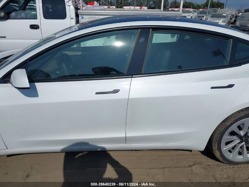 2023 Tesla Model 3 Rear-Wheel Drive VIN: 5YJ3E1EA2PF424801 Lot: 39640239