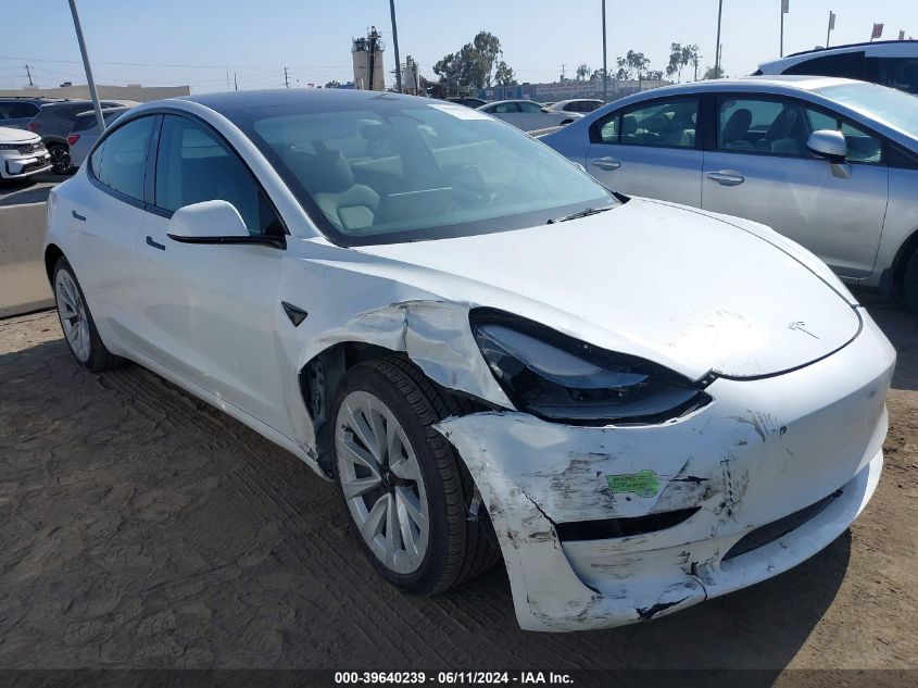 2023 Tesla Model 3 Rear-Wheel Drive VIN: 5YJ3E1EA2PF424801 Lot: 39640239