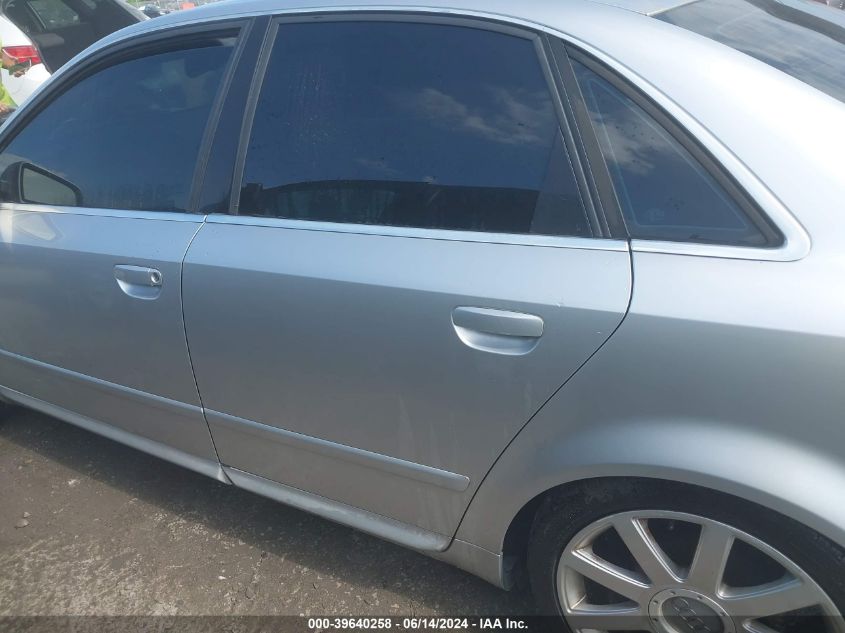 2004 Audi A4 3.0 VIN: WAULT68E34A242754 Lot: 39640258