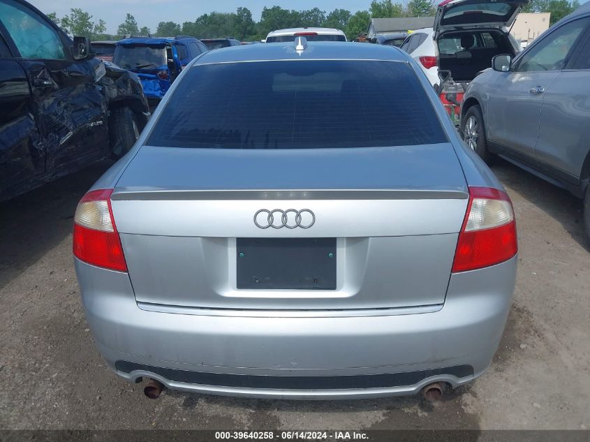 2004 Audi A4 3.0 VIN: WAULT68E34A242754 Lot: 39640258