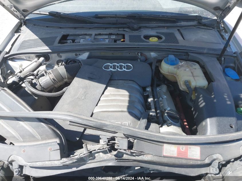 2004 Audi A4 3.0 VIN: WAULT68E34A242754 Lot: 39640258