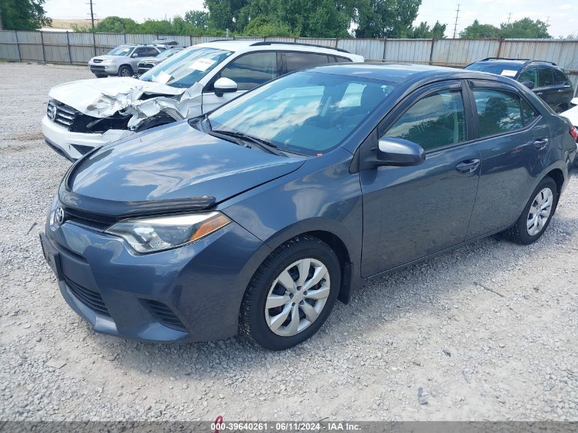 2014 Toyota Corolla Le VIN: 5YFBURHE9EP117672 Lot: 39640261