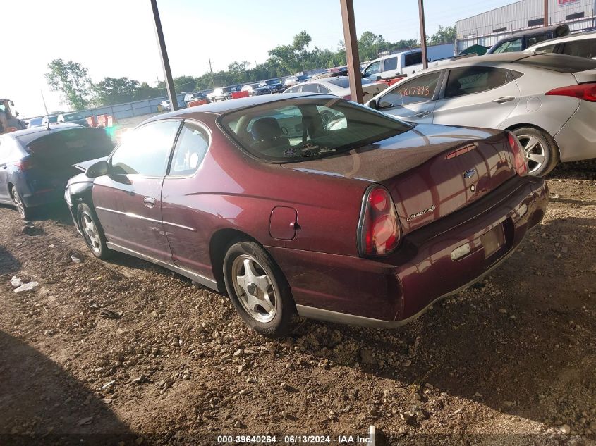 2003 Chevrolet Monte Carlo Ls VIN: 2G1WW12E839346386 Lot: 39640264