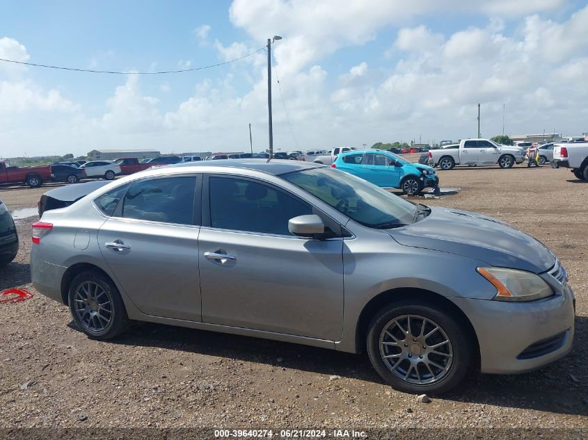 2013 Nissan Sentra S VIN: 3N1AB7AP6DL792976 Lot: 39640274