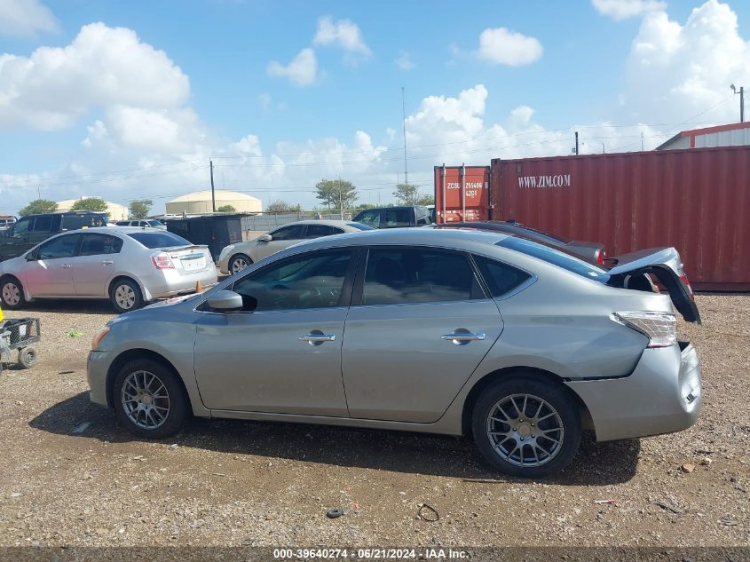 2013 Nissan Sentra S VIN: 3N1AB7AP6DL792976 Lot: 39640274