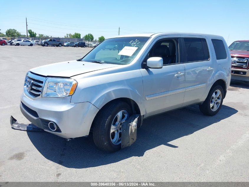 2012 Honda Pilot Ex-L VIN: 5FNYF3H63CB026206 Lot: 39640356