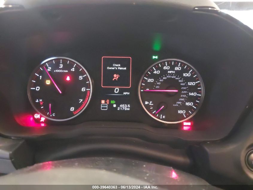 2023 Subaru Wrx Premium VIN: JF1VBAF68P9823580 Lot: 39640363