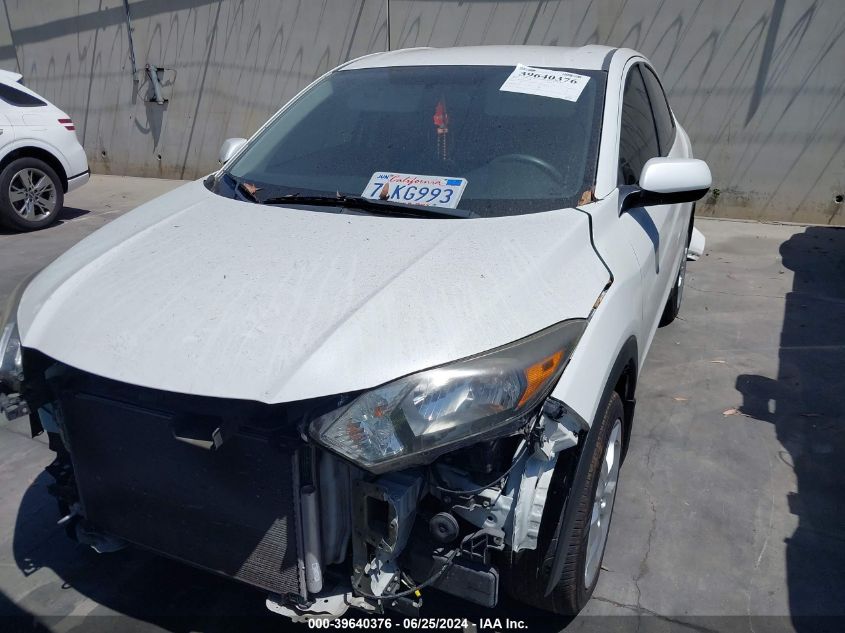 2016 Honda Hr-V Lx VIN: 3CZRU5H39GM700317 Lot: 39640376