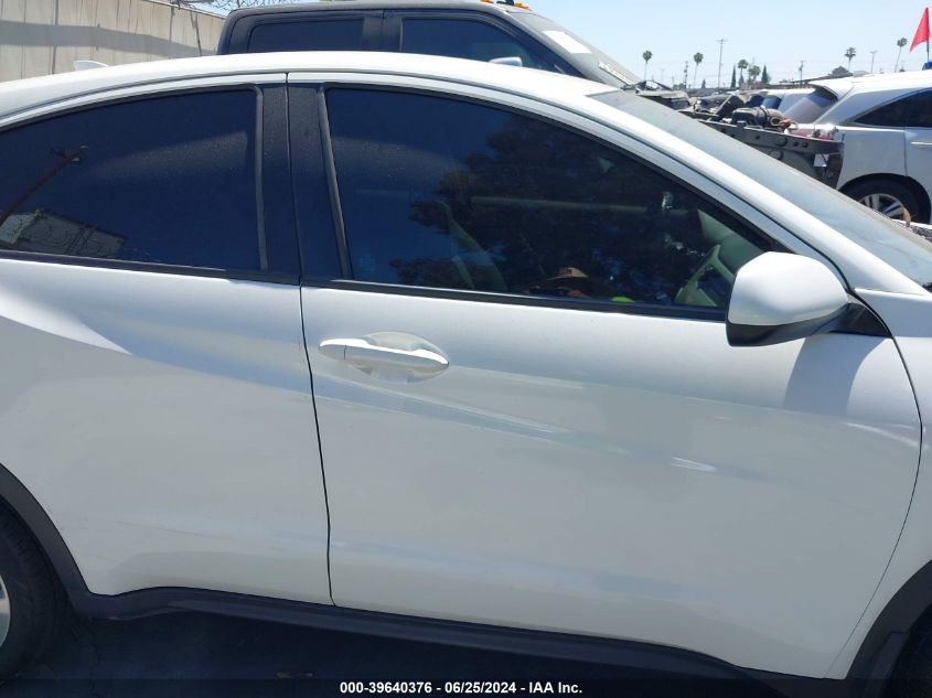 2016 Honda Hr-V Lx VIN: 3CZRU5H39GM700317 Lot: 39640376