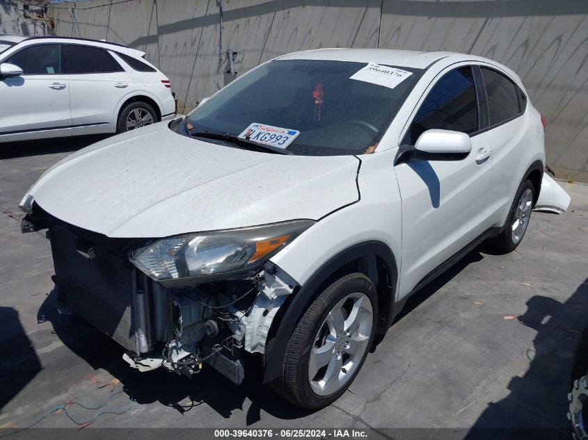 2016 Honda Hr-V Lx VIN: 3CZRU5H39GM700317 Lot: 39640376