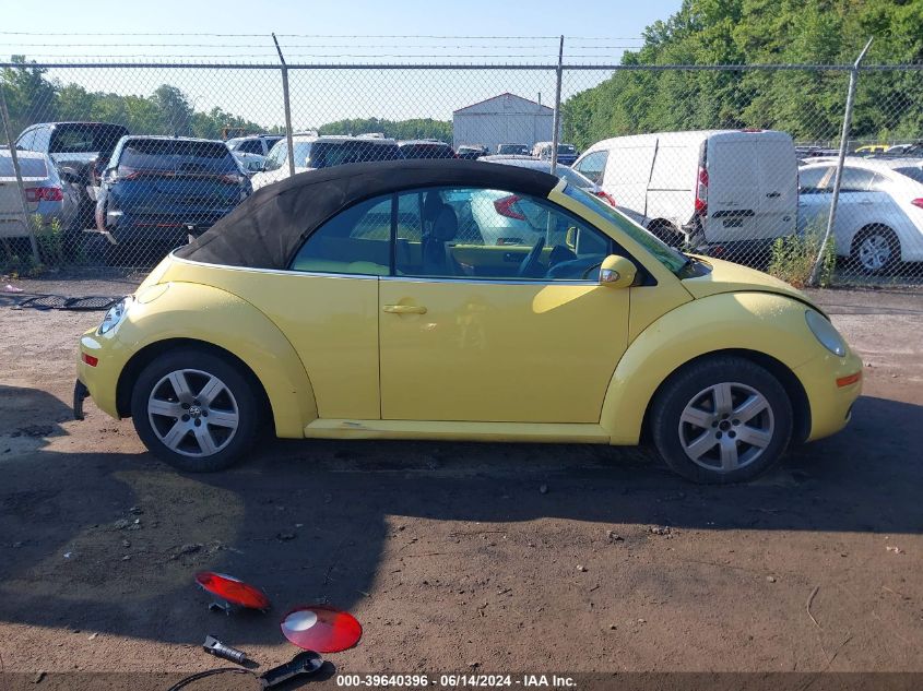 2007 Volkswagen New Beetle 2.5 VIN: 3VWRG31Y57M406496 Lot: 39640396