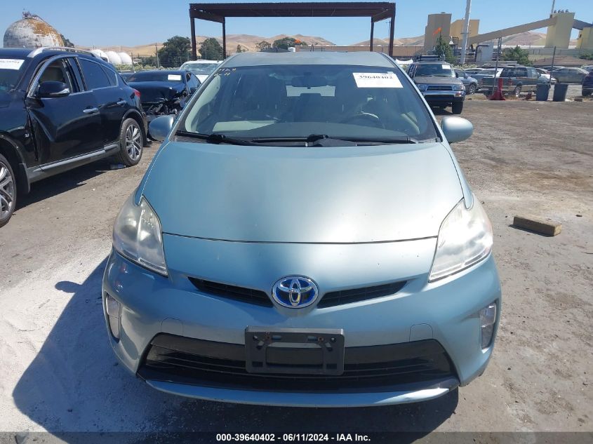 2012 Toyota Prius Three VIN: JTDKN3DU2C1607797 Lot: 39640402