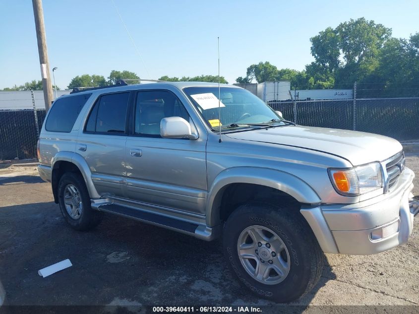 2000 Toyota 4Runner Limited V6 VIN: JT3HN87R8Y9041561 Lot: 39640411