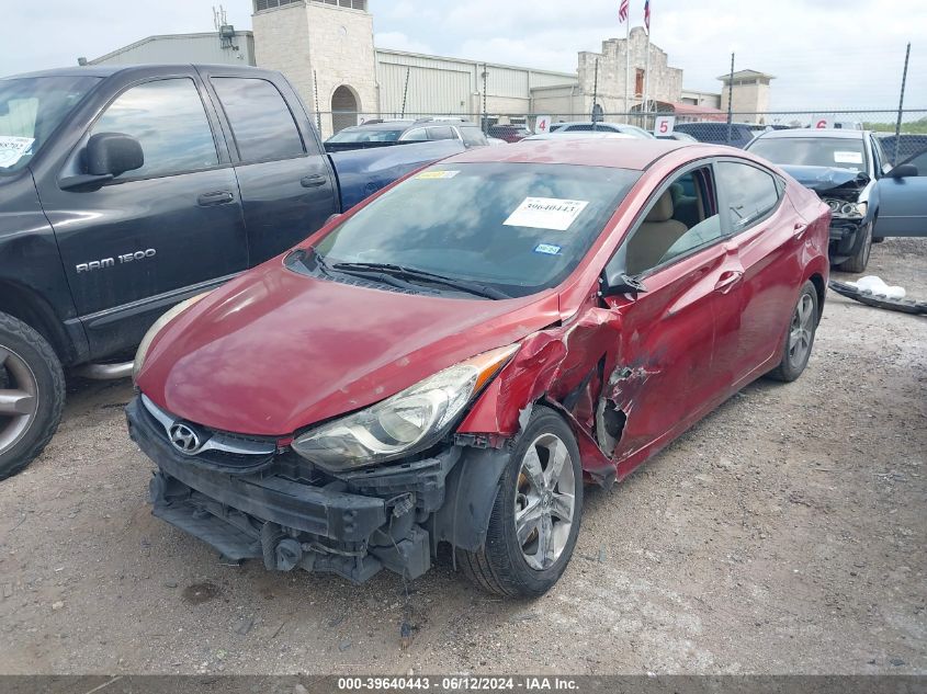 2013 Hyundai Elantra Gls/Limited VIN: KMHDH4AE5DU526209 Lot: 39640443